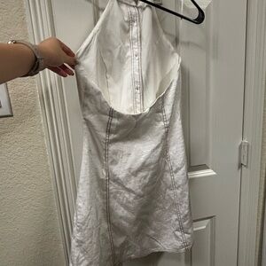 Showpo White Halter Dress